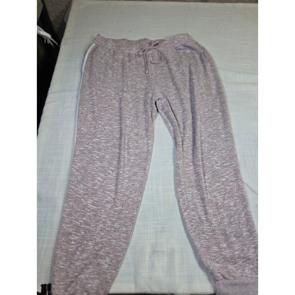 Colsie Mauve Space Dye Joggers XL Loungewear Side Stripe Drawstring Pajama Pants